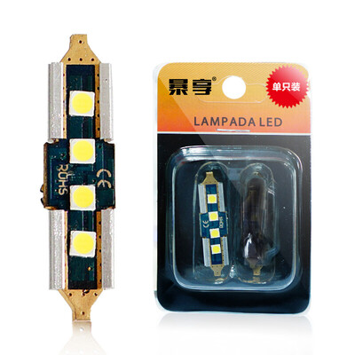 

IBOX CAR light double tips T10 LED bulb single for automotive reading lightceiling lamplicense plate lampdoor lock warning lamps