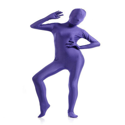 

24 HRS Shipped Out Zentai Costumes Shiny Green Halloween Party Breathable Bodysuit Mummy Performance Fancy Dress