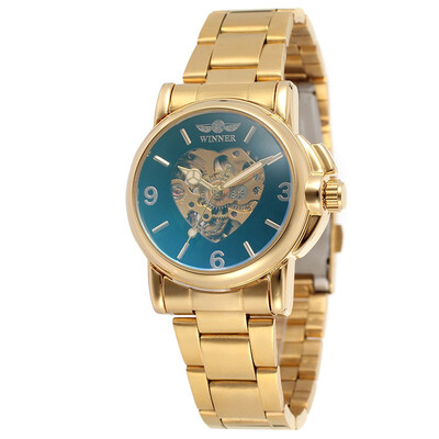 

Winner womens skeleton mechanical watch