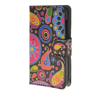 

MOONCASE Flower style Leather Wallet Flip Card Slot Stand Pouch Case Cover for Microsoft Lumia 430 A08
