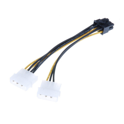 

FIRSTSELLER 15cm IDE 4 pin molex to 8 pin PCI Express Video Card Power Cable Adapter 85882