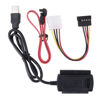 

SATA/PATA/IDE Drive to USB 2.0 Adapter Converter Cable for 2.5/3.5 Hard Drive Black