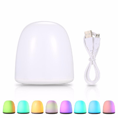

Colorful RGB 12 LED Night Light Desk Lamp 7 Different Lighting Modes Sensitive Touch Shaking Control Brightness Adjustable Dimmabl