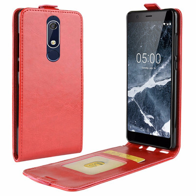 

for Nokia 51 5 2018 TA-1061 Flip Leather Case for Nokia 51 Retro Wallet Case Leather Cover Cases Fundas Capa