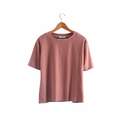 

2018 Summer Women cotton solid color t-shirt