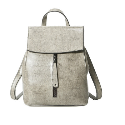 

Oil wax leather shoulder bag leather handbag new Korean fashion wild leather shoulder bag