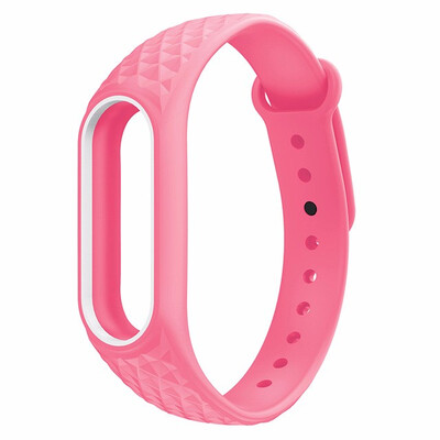 

prism Colorful Silicone Wrist Strap Bracelet Double Color Replacement watchband for Original Miband Xiaomi Mi band 2 Wristbands