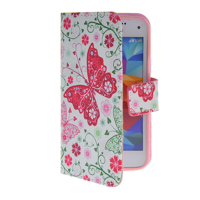 

MOONCASE Pattern Style Leather Side Flip Wallet Card Slot Pouch Stand Shell Back ЧЕХОЛ ДЛЯ Samsung Galaxy S5 i9600