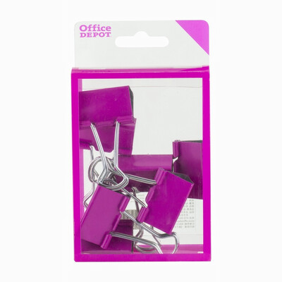 

Ondi office (officedepot) long tail clip / ticket folder / dovetail clip / anti-tail clip 32mm pink 8 / box DBC113-P