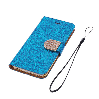 

BLUE for iphone 6 55 case cover 1 pcs Shimmering powder Magnetic Fashion