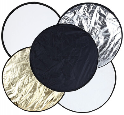 

24 inch 60cm 5 in 1 Collapsible Portable Multi-disc Round Photography Lighting Reflector indoor or outdoor photography