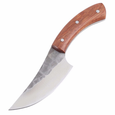 

CHACHEKA High-carbon Steel Hunting Knife Hand-forged Fixed Blade Straight Knives Camping Tactical Survival Knife Bone Hatchet