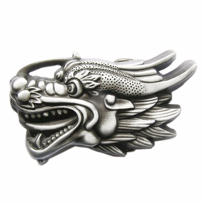 

New Vintage 3D Cut Out Dragon Head Belt Buckle Gurtelschnalle Boucle de ceinture