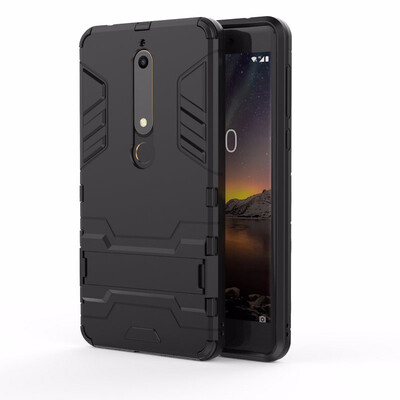 

for Nokia 6 2018 2nd Gen TA-1054 for Nokia 61 WIERSS Shockproof Hard Case for Nokia 6 2017 Combo Armor Case Cover Fundas