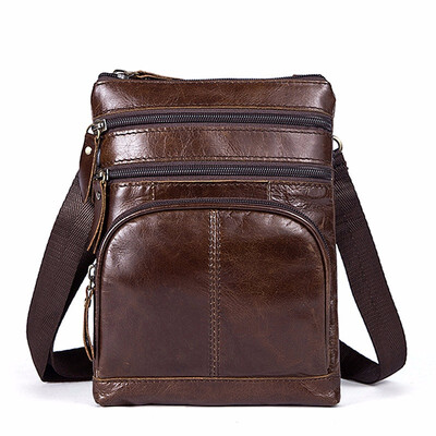 

Messenger Bag Mens Shoulder Bag Genuine Leather for men Crossbody bags handbags