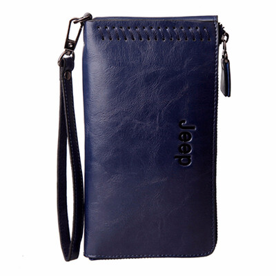 

Handbag European&American Vintage Wallet male lady bag large capacity mobile phone bag