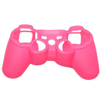 

Night luminous Silicone Rubber Skin Protective Case for PS3 Controller Rose Red