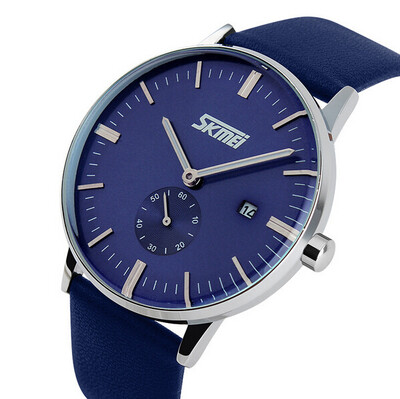 

SKMEI 9083 Men Fashion Casual Quartz Watch Classic Genuine Leather Strap