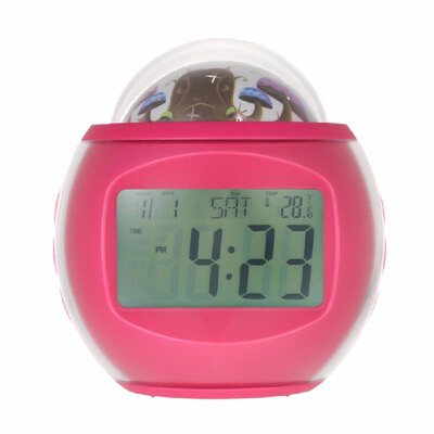 

Digital Alarm Clock with Star Sky Projection Music Clock with Backlight Night Light Calendar Thermometer Timer Function
