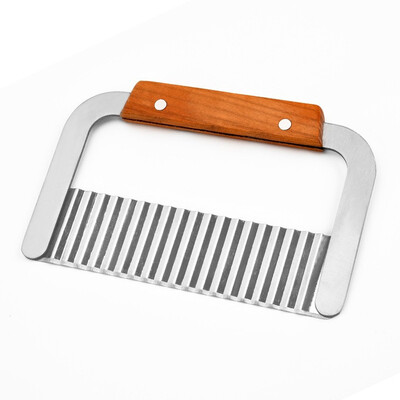 

Kitchen Tools Stainless Steel Handle Wave Knife French Fries Corrugated Knife Cross Section Knife Creative Potato Cutter