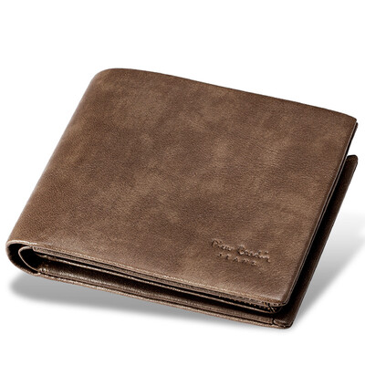 

Pierca card pierre cardin mens short wallet multi-card business casual drivers license cross-section wallet banknote clip male drivers license version JEV509033B brown