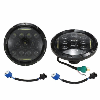 

2Pcs 7inch 75W LED Light Round Headlight With DRL High Low Beams for Jeep Wrangler CJ JK TJ Harley Davidson Motorcycle Hummer H1 H