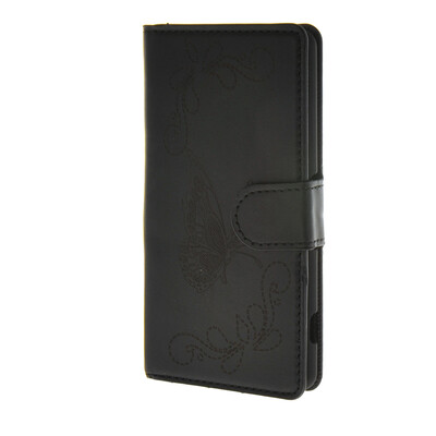 

MOONCASE Butterfly style Leather Side Flip Wallet Card Slot Stand Pouch чехол для Sony Xperia Z4 Compact (Mini) Black