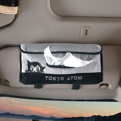 

Iron arm Astro Boy car sun visor tissue box car interior decoration cartoon red black XSJ-20