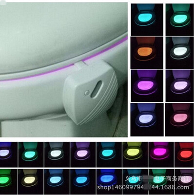 

24-color Toilet Induction Light Hanging Toilet Seat Light Led Full-color Body Toilet Lid Cover Lights LED Night Light Nightlight