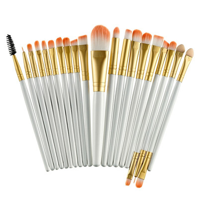 

ROSALIND 20Pcs Professional Makeup Brushes Set Powder Foundation Eyeshadow Make Up Brushes Cosmetics Soft Synthetic Hair