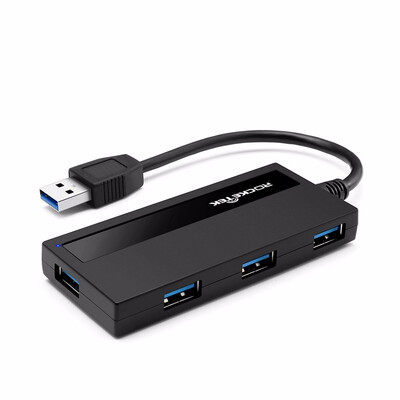 

Rocketek multi usb 30 hub 4 port adapter splitter DC Power Interface for iMac MacBook Air usb30 pc computer laptop accessories