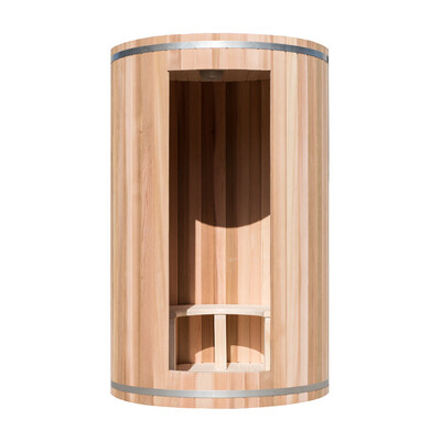 

Sauna 1- Person Suana Room Traditional Handmade Wooden Sauna Made with 3KW Harvia Sauna Electrical Heater&Sauna Stove Rustic