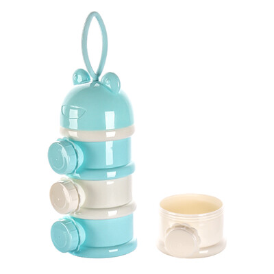 

Tianmei Youke TEENUNIX Newborn Milk Powder Carrying Case Baby Milk Powder Box Portable Outgoing Milk Powder Canned Milk Powder Baby Rice Powder Packing Box Four Layers Milk Powder Gel Mint Blue