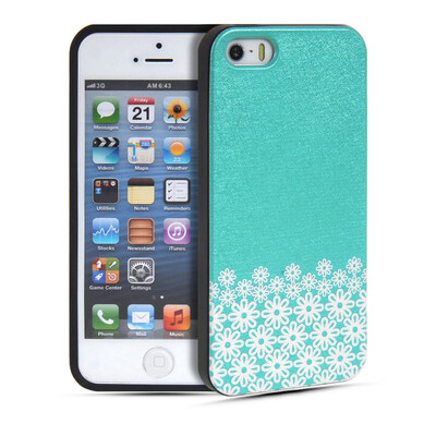 

MOONCASE Watercolor Art Soft Flexible Silicone Gel TPU Skin Shell Back Case Cover for Apple iPhone 5 / 5S