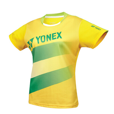 

YONEX YONEX Badminton Tennis Sportswear Short Sleeve T-Shirt Female Yy Slim Couples Model 210246-450 Yellow M