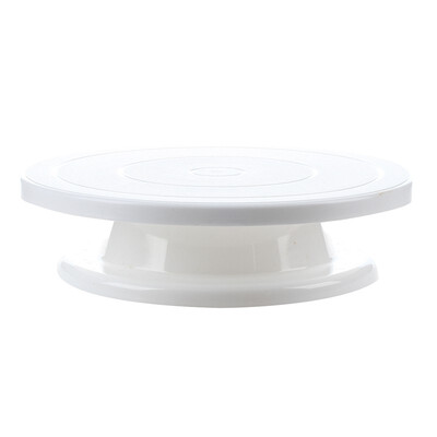 

UpperX Swivel Plastic Cake Stand Cake Decorating White Kitchen