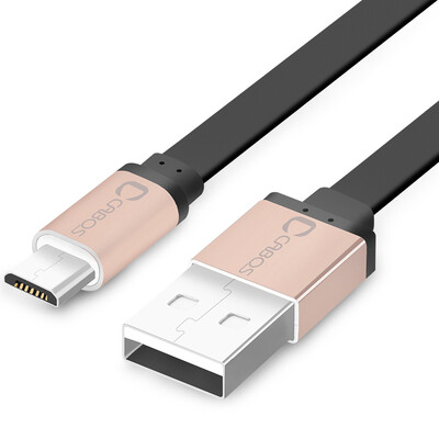 

Ferguson cabos mobile phone charging line Andrews smart phone data cable micro usb charger line general data flat line 05M golden head black line