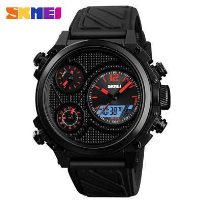 

SKMEI 1359 For men fashion watch 5 Alarm time Chrono EL light Wrist watch life Waterproof week Date Bracelet