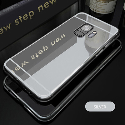 

For samsung A8 2018 S8 S9 Plus 2018 bling cosmetic Mirror Silicone case For Samsung Galaxy J3 J5 J7 Pro 2017 Soft TPU frame Skin