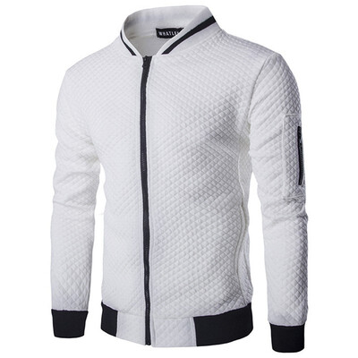 

2018 Autumn&Winter Mens Casual Sweater Zipper Cardigan Baseball Jacket