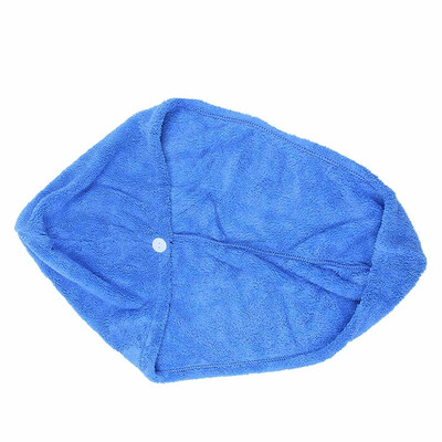 

UpperX Absorbing Coral velvet Strong Water Dry Hair Towel Bathing Shower Capblue