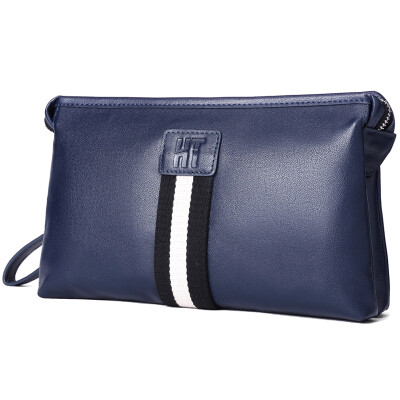

Haotton (HAUTTON) QB140 multi-function wallet leather wallet long wallet business casual men's hand bag couple models card package black