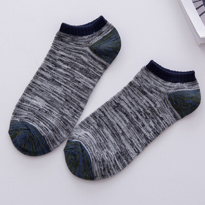 

Spring Summer Cotton Retro Thick Line Man Shallow Mouth Invisible Socks