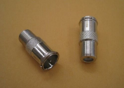 

eightNice 10 QTY Pack F Type Push-On Male to Female Quick Connectors Adapter Coax RG6 RG59