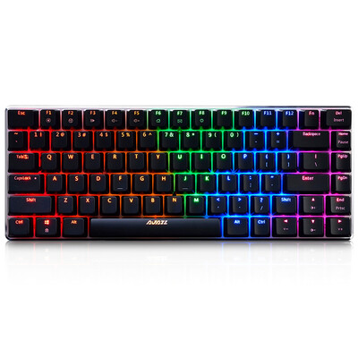 

Jacques (AKazz) geek AK33 RGB версия подсветки игра механическая клавиатура черный зеленая ось подсветка игра офис компьютер клавиатура ноутбука