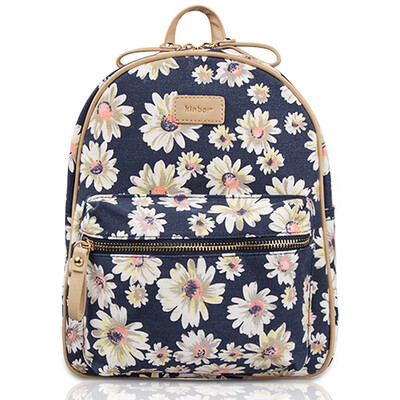 

A small fresh canvas wardrobe bag pencil case holding bag / daisy