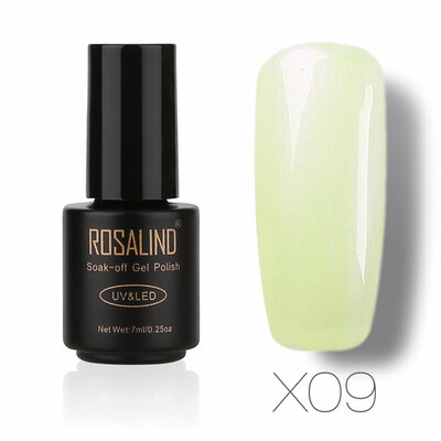 

ROSALIND 7ml Pearl UV Nail Gel Polish Pure Color UV Gel Polish Soak Off Semi Vernis Permanent gel lacquer