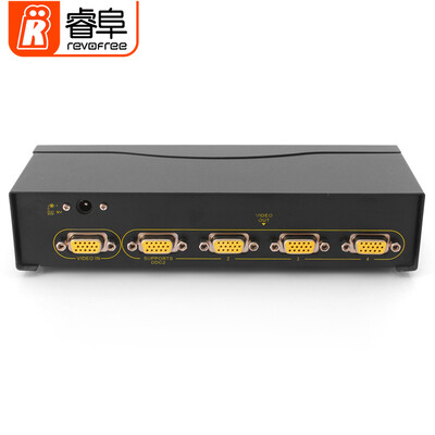 

REVOFREE VGA splitter 1 into 8 out one point eight-screen computer monitor one for eight video sync crossover 8-port-600 bandwidth CY-V6008