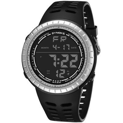 

New outdoor fashion luminous sports electronic watch student simple large dial electronic watch