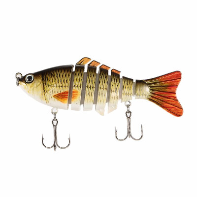 

Live Fishing Lures Lixada 10cm4" 155g Bionic Multi Jointed Fishing Lure SUN-FISH Lifelike Hard Bait